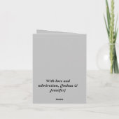 Schattige grijs&Black Sports Happy birthday card v Kaart (Achterkant)