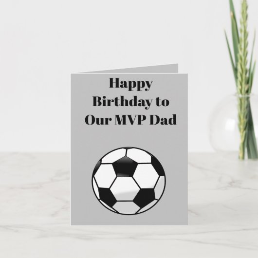 Schattige grijs&Black Sports Happy birthday card v Kaart (Voorkant)