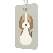 Schattige grijs hondenpatroon luchtverfrisser (Links)