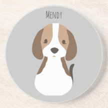 Schattige grijs hondenpatroon