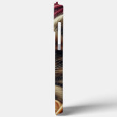 Schattige Grijs Kitten Napping in Balls of Yarn Case-Mate iPhone Case (Achterkant / Links)