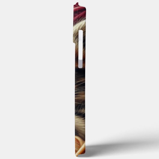 Schattige Grijs Kitten Napping in Balls of Yarn Case-Mate iPhone Case (Achterkant / Links)