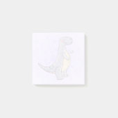 Schattige Grijs Tyrannosaurus Rex Dinosaur Speelgo Post-it® Notes (Voorkant)
