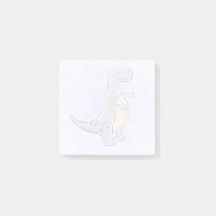 Schattige Grijs Tyrannosaurus Rex Dinosaur Speelgo Post-it® Notes
