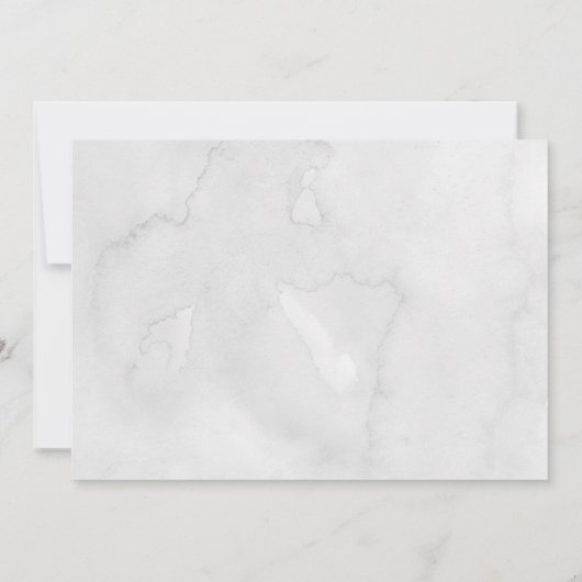 Schattige grijs Waterverf olifant Baby shower Kaart (Achterkant)