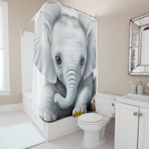 Schattige Grijze Baby Olifant