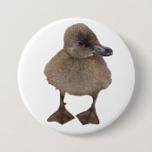 Schattige grijze dichte foto ronde button 7,6 cm (Voorkant)