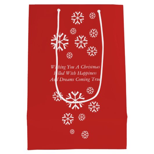 schattige grijze kattenkeuken die puin eten voor k medium cadeauzakje (Achterkant)