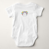 Schattige Grijze Kawaii Hamster Romper (Achterkant)