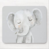 Schattige grijze olifant muismat (Voorkant)