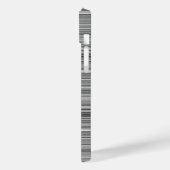 Schattige grijze strepen Case-Mate iPhone case (Achterkant / Links)