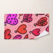 Schattige Griljige Harten Bad Handdoek (Handdoek)