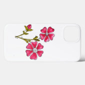 Schattige Griljige Roze Bloemen Case-Mate iPhone Case (Achterkant (horizontaal))