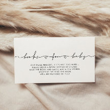 Schattige grillig baby shower boek aanvraagkaart