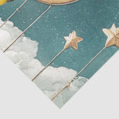 Schattige grillig Baby shower decoupage weefsel pa Tissuepapier (Detail)