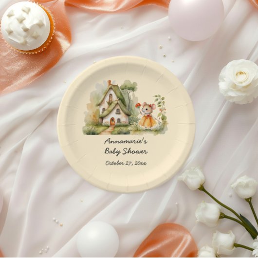 Schattige grillig Baby shower | Papieren Bordje