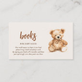 Schattige grillig Beer Informatiekaartje (Voorkant)