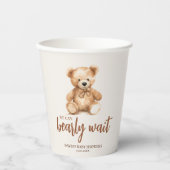 Schattige grillig Beer Papieren Bekers (Voorkant)