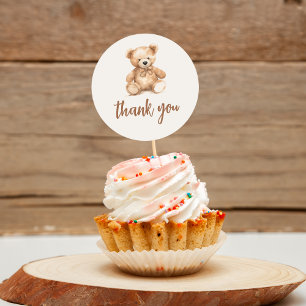 Schattige grillig Beer Ronde Sticker