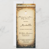 Schattige grillig betoverd bos scroll Baby shower Kaart (Voorkant)