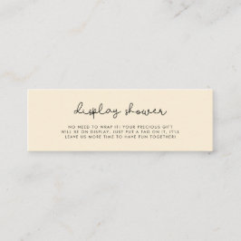 Schattige grillig Display douchekaartinzetstuk Mini Visitekaartje