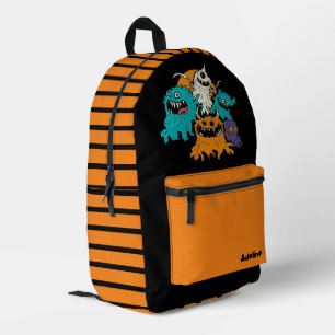 Schattige/grillig Halloween monster Bedrukte Rugzak