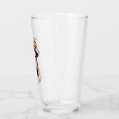 Schattige, grillig Halloweenskelet Glas (Links)