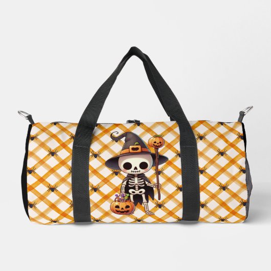 Schattige, grillig Halloweenskelet Plunjezak (Voorkant)