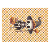 Schattige, grillig Halloweenskelet Tafelkleed (Voorkant (Horizontaal))