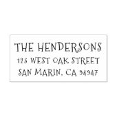 Schattige grillig handschrift retouradres  zelfinktende stempel (Design)