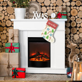 Schattige grillig kerstkoekjesuitsnijdpatroon kleine kerstsok