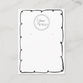 Schattige grillig Lijst Voeg zakelijke Logo QR-cod Visitekaartje (Voorkant)