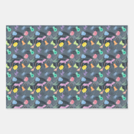 Schattige grillig patroon van Halloween Inpakpapier Vel