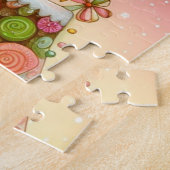 Schattige, grillig peperkoekhuis legpuzzel (Zijkant)