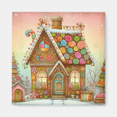 Schattige, grillig peperkoekhuis magneet (Voorkant)