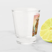 Schattige, grillig peperkoekhuis shot glas (Links)
