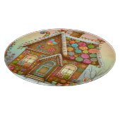 Schattige, grillig peperkoekhuis snijplank (Hoek)