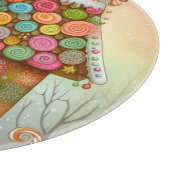 Schattige, grillig peperkoekhuis snijplank (Hoek)