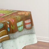 Schattige, grillig peperkoekhuis tafelkleed (Voorbeeld)