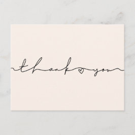 Schattige grillig script Baby shower Dank u Briefkaart