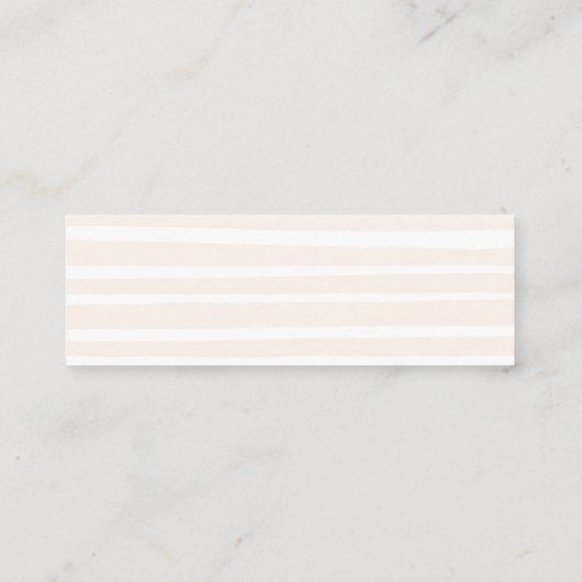 Schattige grillig script Display douchekaart invoe Mini Visitekaartje (Achterkant)