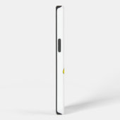 Schattige grillige bij op een bloem iPhone hoesje (Rechterkant)