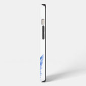 Schattige grillige hond op surfplank iPhone hoesje (Linkerkant)