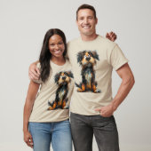 Schattige grillige hond t-shirt (Unisex)