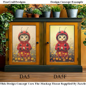 Schattige grillige lieveheersbeestje Kitten DA5F D Tissuepapier