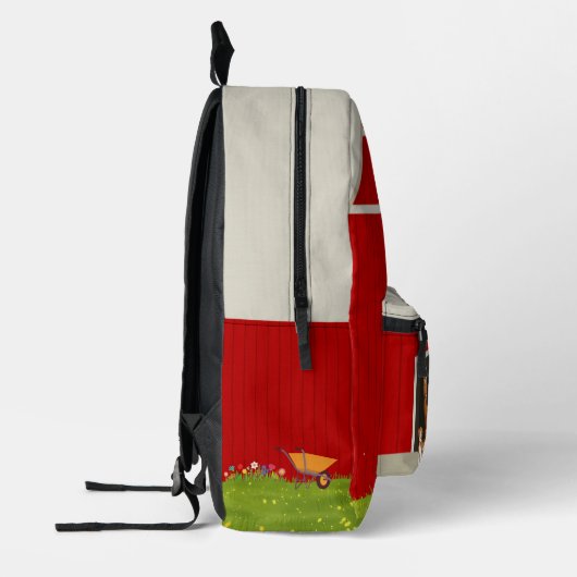 schattige/grillige Schuur dieren Bedrukte Rugzak (Links)