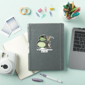 Schattige Grim Reaper Kikker – ’Twas de Koolhydrat Sticker (iPad Cover)
