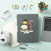 Schattige Grim Reaper Kikker – ’Twas de Koolhydrat Sticker (iPad Cover)