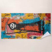 Schattige Grim Reaper Pop Art Straatillustratie