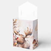 Schattige groen Bosdieren Bosgrond Baby shower Bedankdoosjes (Geopend)
